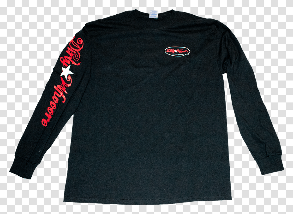 Dirty Whooore Men's Black Long Sleeve T With Star Logo Red Logos, Clothing, Apparel, T-Shirt Transparent Png