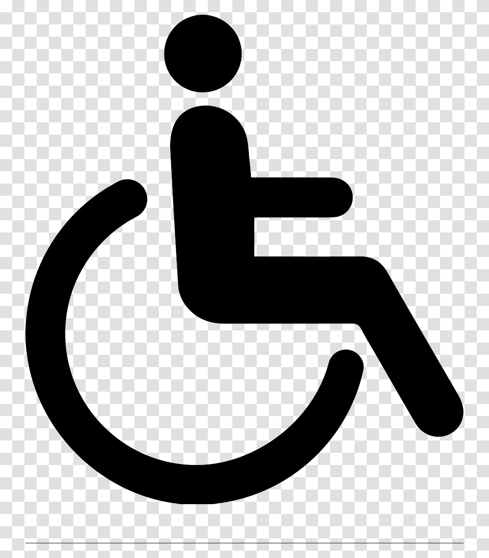 Disabled Handicap Symbol Handicap Clipart, Furniture, Chair, Silhouette, Hammer Transparent Png