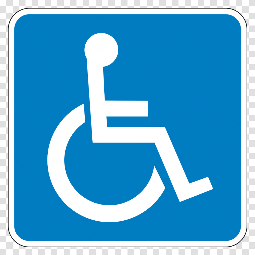 Disabled Handicap Symbol Handicapped Sign, Road Sign Transparent Png