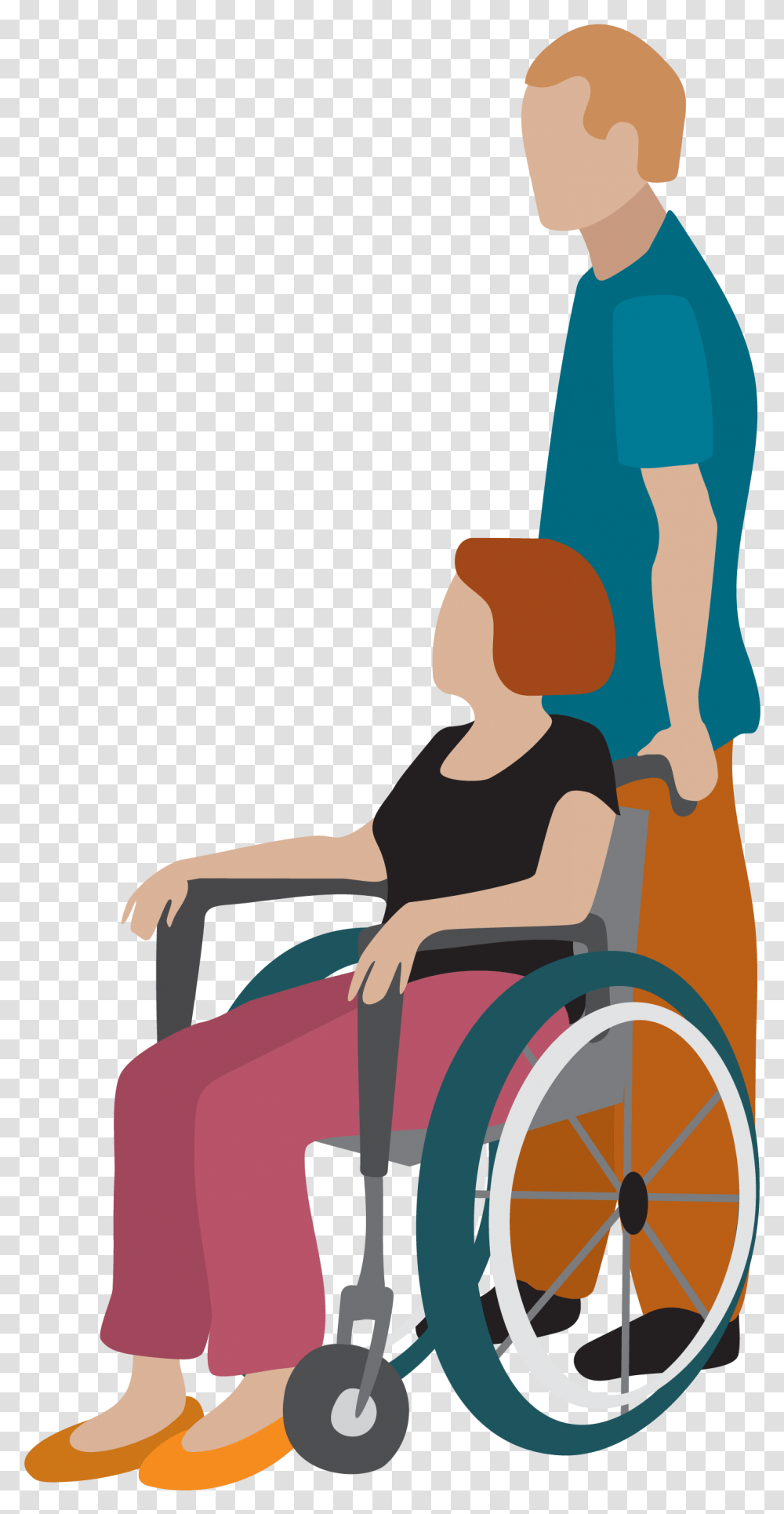Disabled Images All Disabled People Vector, Chair, Furniture, Person, Sitting Transparent Png