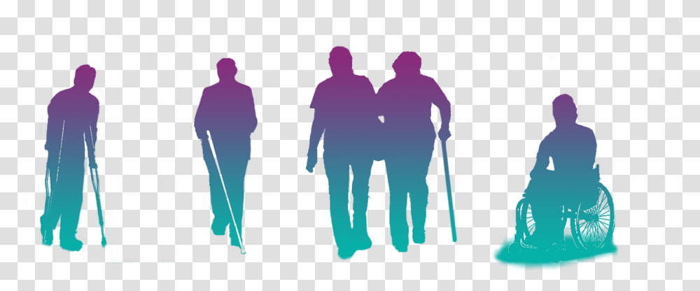 Disabled People Graphic Silhouette, Person, Human, Hand, Duel Transparent Png