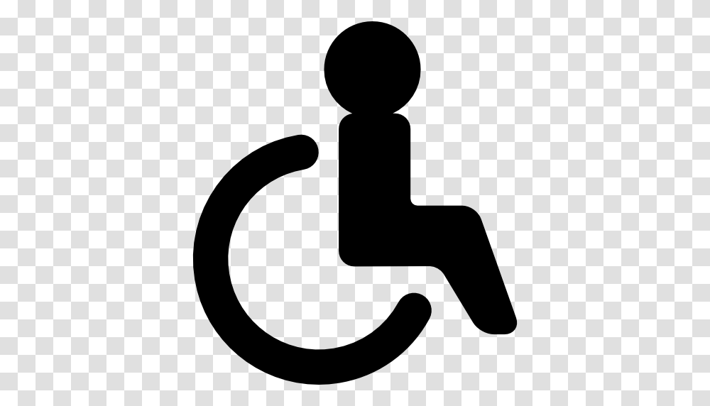 Disabled, Hammer, Tool, Silhouette Transparent Png