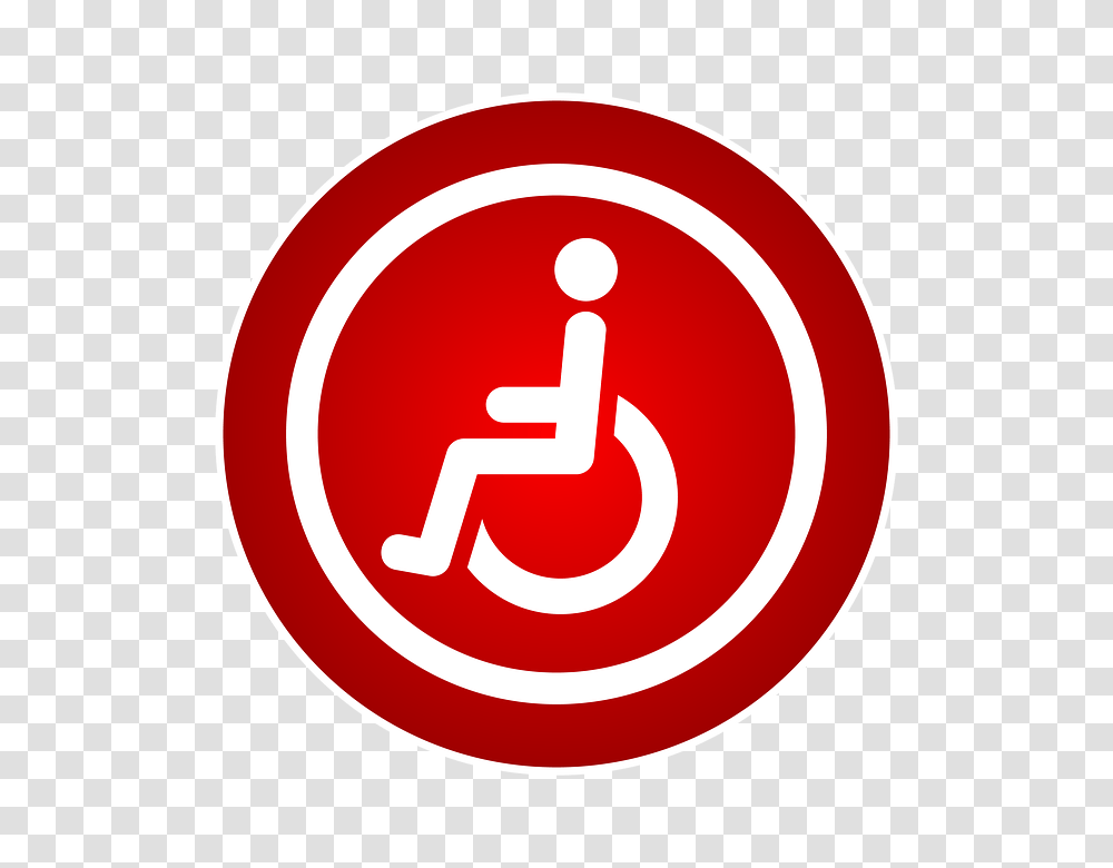 Disabled, Road Sign, Stopsign Transparent Png