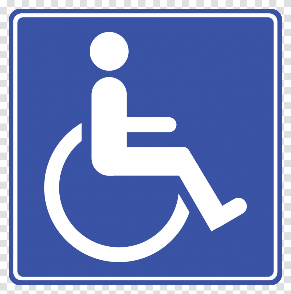 Disabled, Road Sign, Stopsign Transparent Png