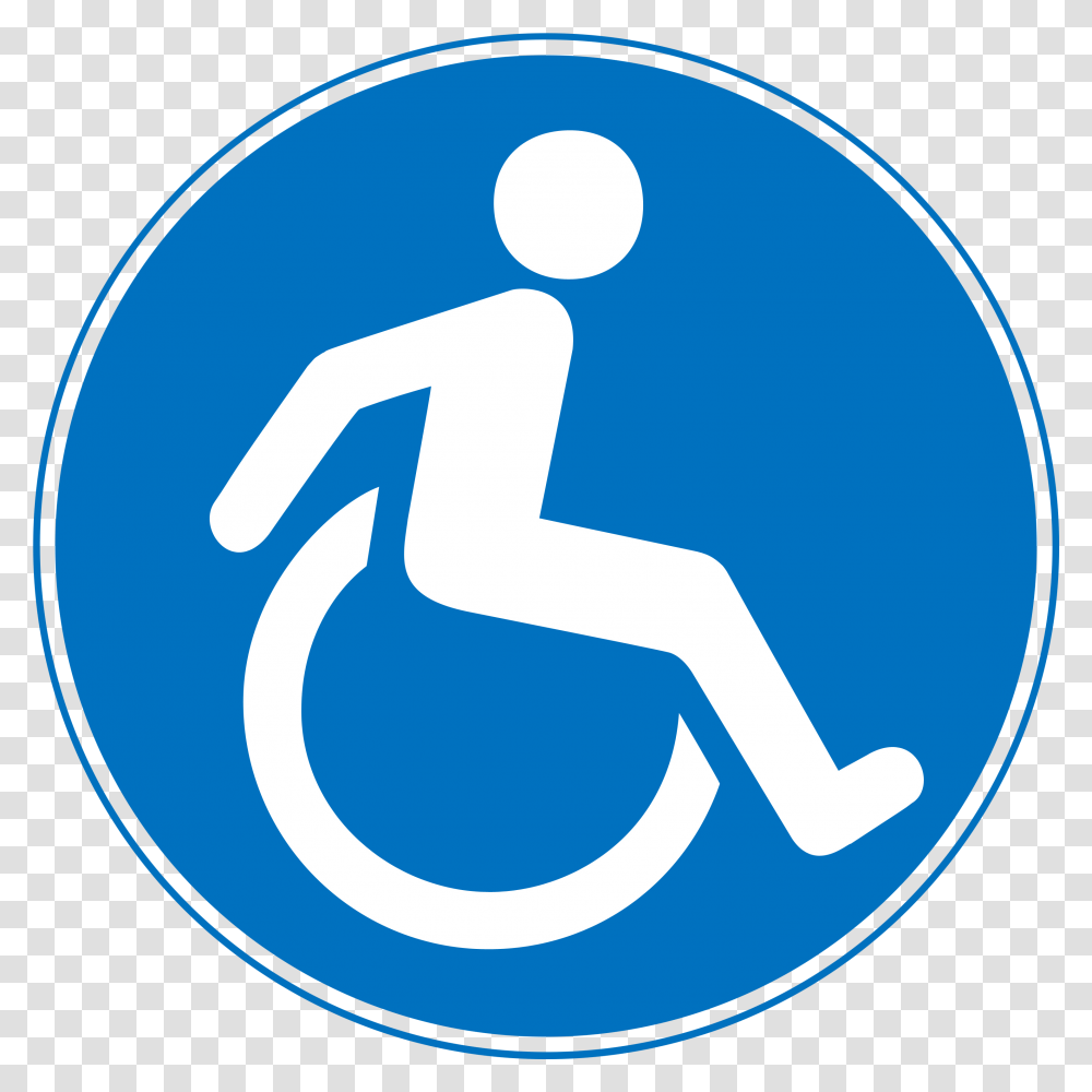 Disabled, Sign, Road Sign, Person Transparent Png