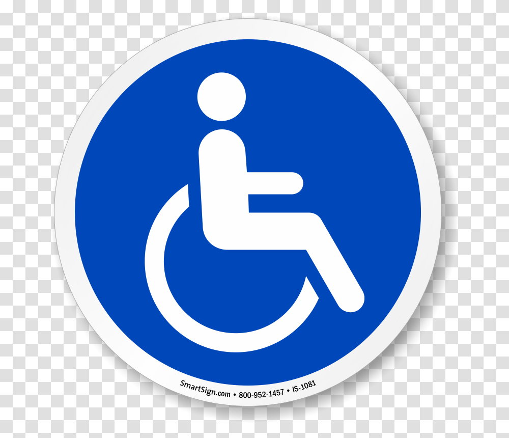 Disabled, Sign, Road Sign Transparent Png