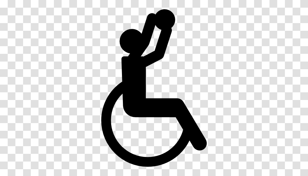 Disabled, Silhouette, Stencil Transparent Png