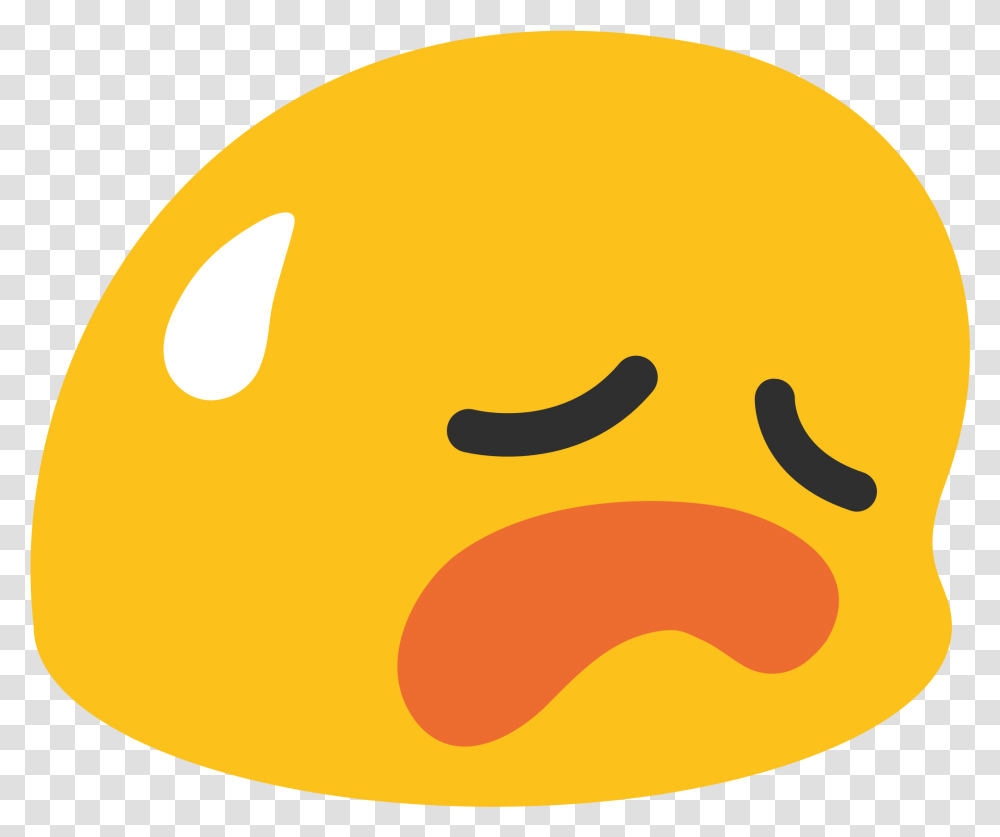 Disappointed But Relieved Face Emoji Download, Food, Tennis Ball, Sport, Sports Transparent Png