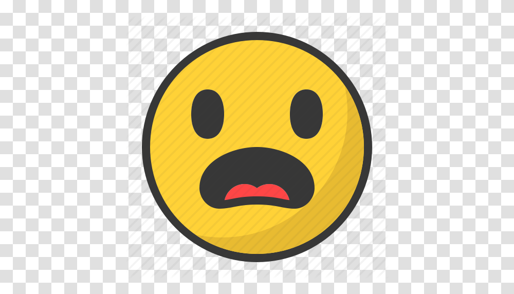 Disappointed Emoji Emoticon Scared Surprised Icon, Halloween, Outdoors Transparent Png
