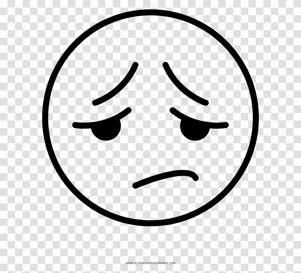 Disappointed Face Coloring Page, Gray, World Of Warcraft Transparent Png
