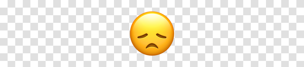 Disappointed Face Emoji On Apple Ios, Mask, Balloon, Plant, Pumpkin Transparent Png