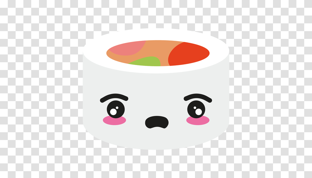 Disappointed Kawaii Face Sushi Roll, Towel, Paper, Paper Towel, Tissue Transparent Png