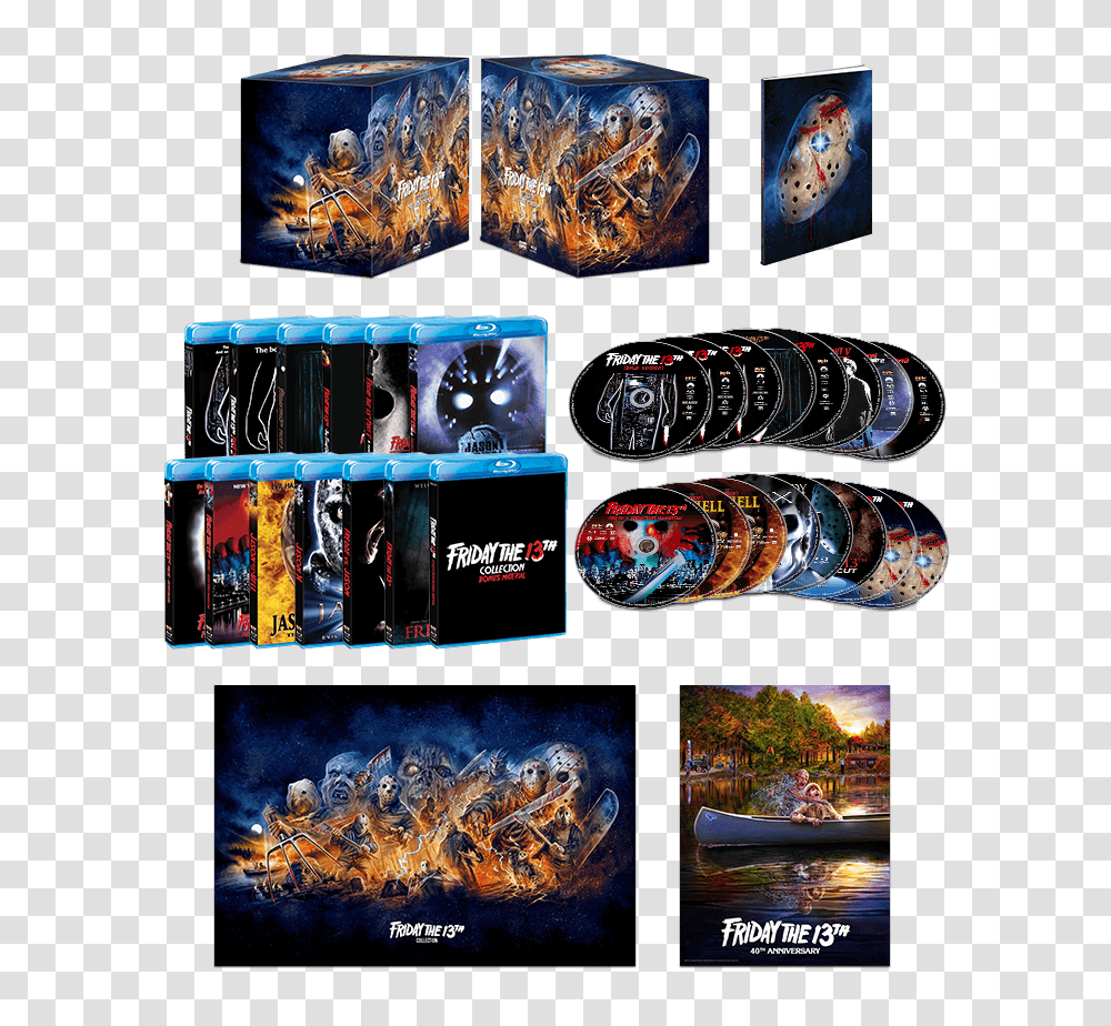 Disc Friday The 13th Blu Scream Factory Friday The 13th Box Set, Collage, Poster, Advertisement, Person Transparent Png
