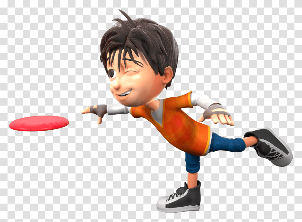 Disc Golfer Cartoon, Toy, Person, Human, Doll Transparent Png