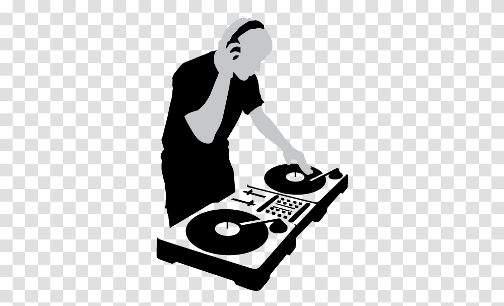 Disc Jockey Silhouette Dj Turntable, Stencil, Face, Photography, Hand Transparent Png