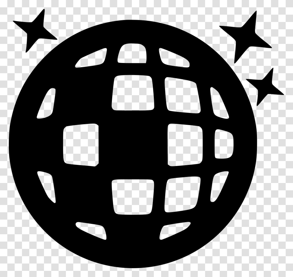 Disco Ball Disco Ball Icon Svg, Star Symbol, Grenade, Bomb Transparent Png
