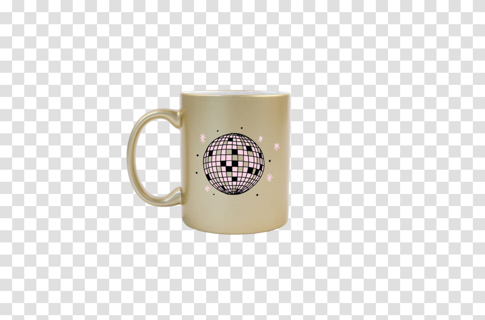 Disco Ball Gold Mug Serveware, Coffee Cup, Soil, Latte, Beverage Transparent Png