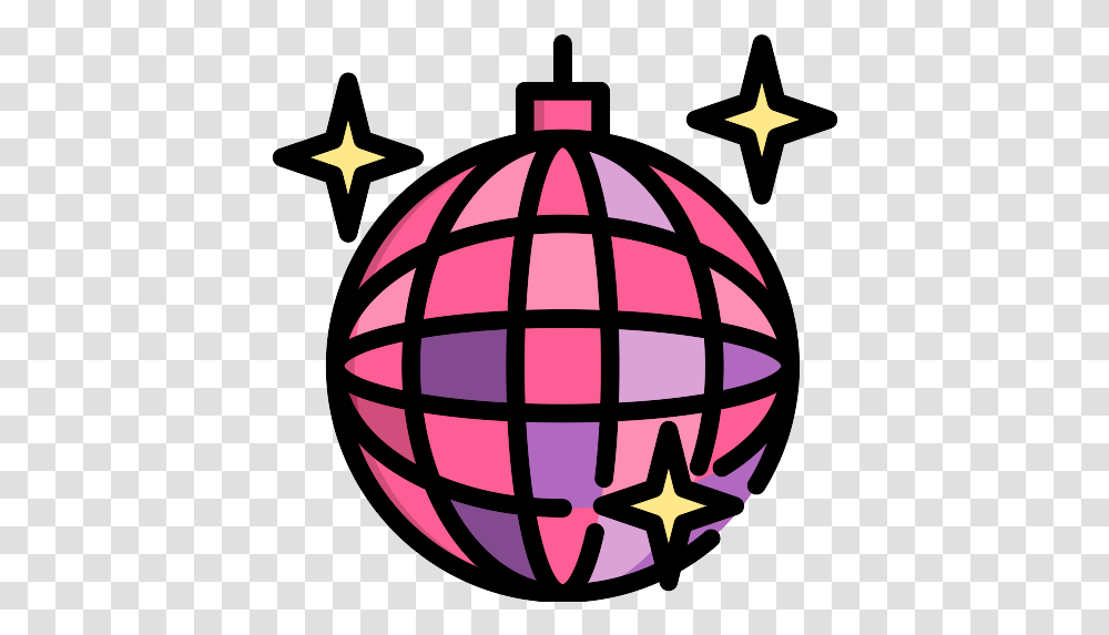 Disco Ball Icon Shape Sphere Black And White, Astronomy, Outer Space, Universe, Planet Transparent Png