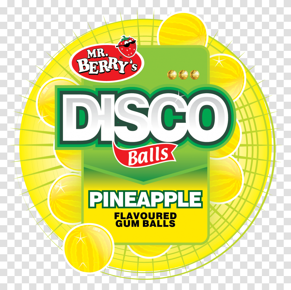 Disco Balls Pineapple Mrberry Mzuri Sweets Ltd, Gum Transparent Png