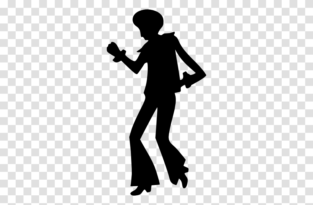Disco Dancing Man Clip Art, Silhouette, Person, Human, Stencil Transparent Png
