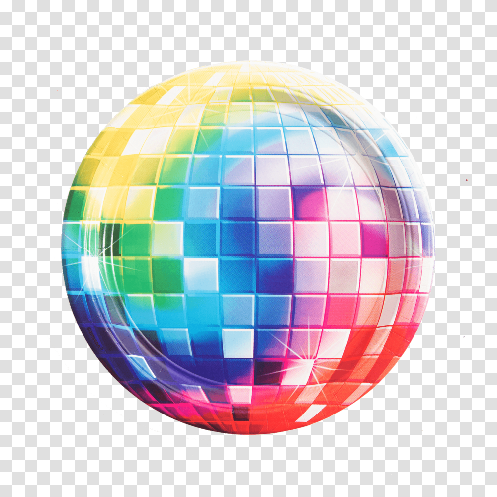 Disco Paper Plates, Sphere, Balloon Transparent Png