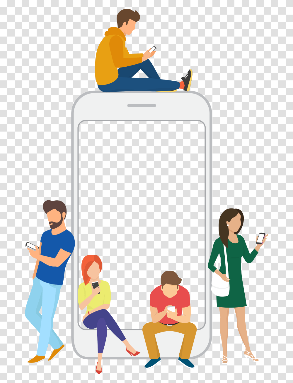 Disconnect With The Real World, Person, Human, Phone, Electronics Transparent Png