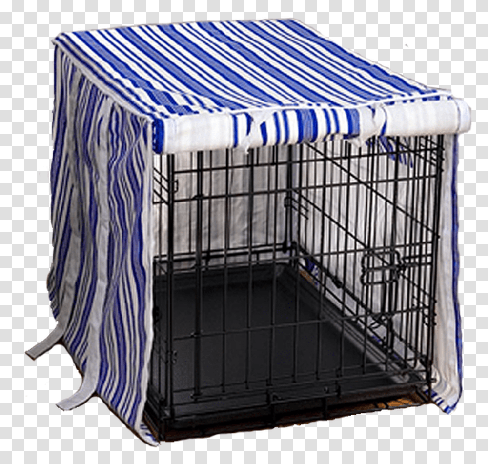 Discontinued Blue Stripe Doghouse Cover Cage, Crib, Furniture, Dog House, Den Transparent Png