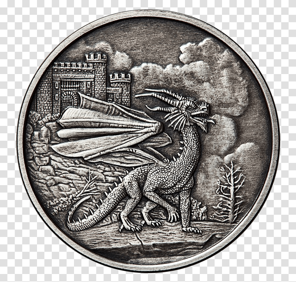 Discontinued Coin Art Silver Coins For Sale Antique Dragon, Money, Painting, Bird, Animal Transparent Png