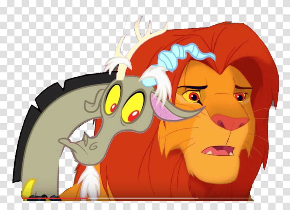 Discord Big Animated Emoji Simba And Discord, Face, Graphics, Art, Mammal Transparent Png