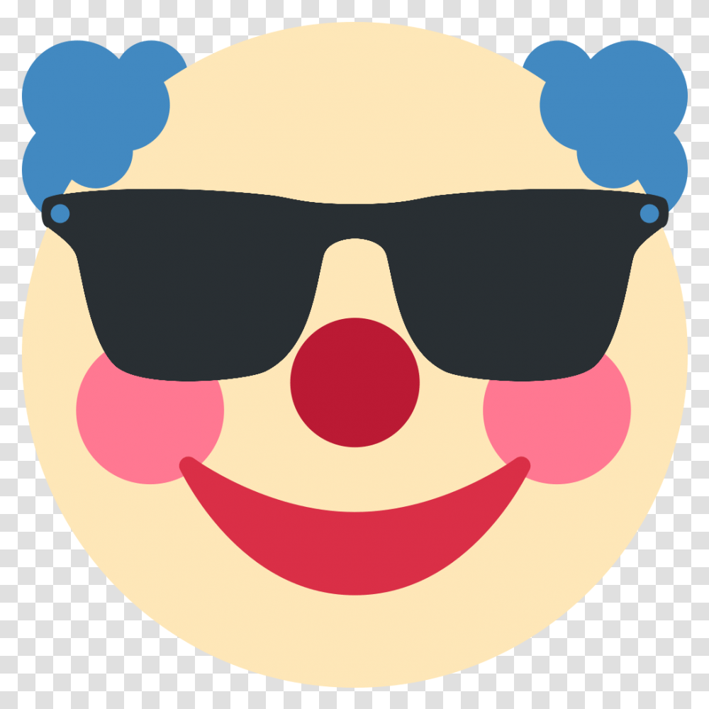 Discord Clown Emoji, Pillow, Cushion, Sunglasses, Accessories Transparent Png