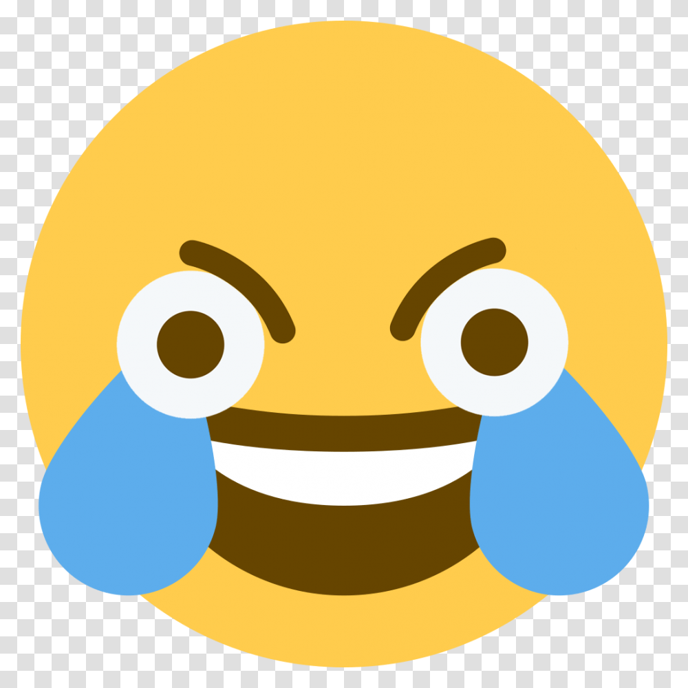 Discord Emote Open Eye Crying Laughing Emoji Know Your Meme, Label, Sticker, Wasp Transparent Png