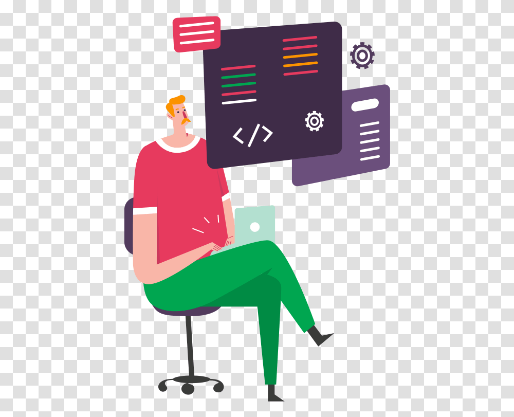 Discord Feature Promotion, Person, Sitting, Label, Text Transparent Png