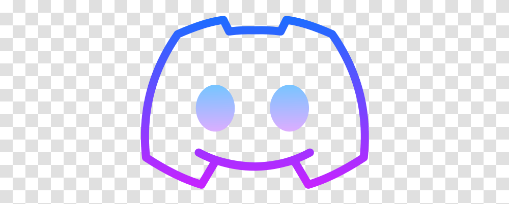 Discord New Icon In Gradient Line Style Dot, Stencil, Pac Man, Hole Transparent Png