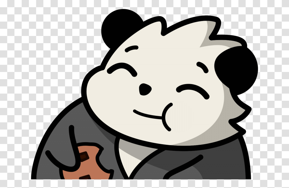 Discord Panda Emotes Panda Emoji Discord, Stencil, Giant Panda, Bear, Wildlife Transparent Png