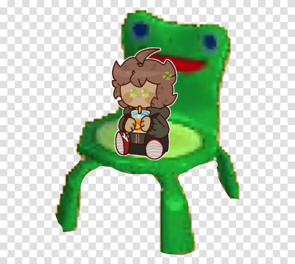 Discord Request Makoto In Da Froggy Chair Drinking A Fictional Character, Birthday Cake, Dessert, Food, Plant Transparent Png