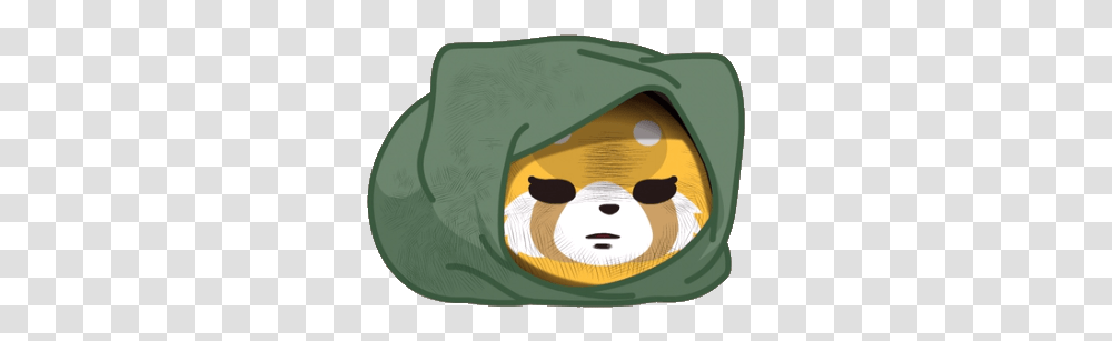 Discord Retsuko In A Blanket, Giant Panda, Mammal, Animal, Head Transparent Png
