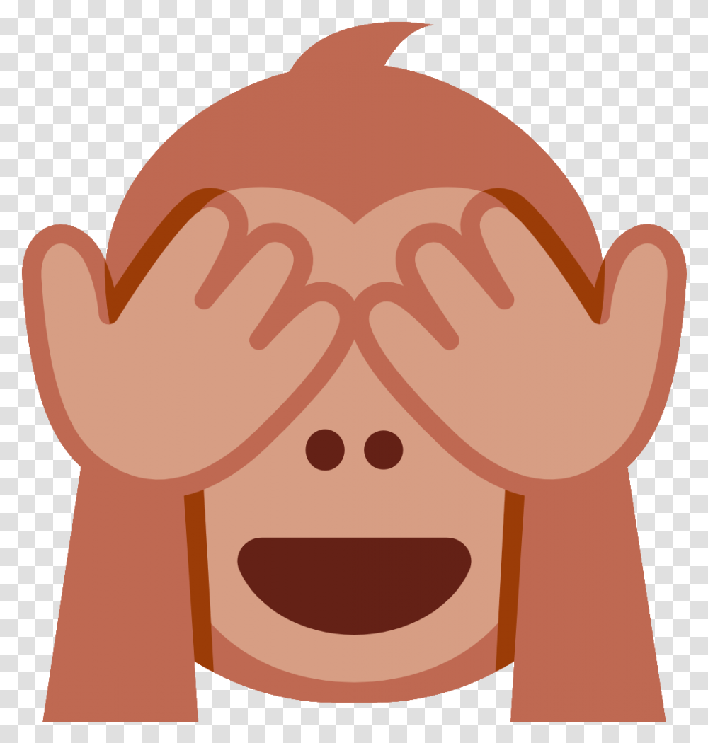 Discord See No Evil Emoji, Face, Frown, Crowd, Throat Transparent Png