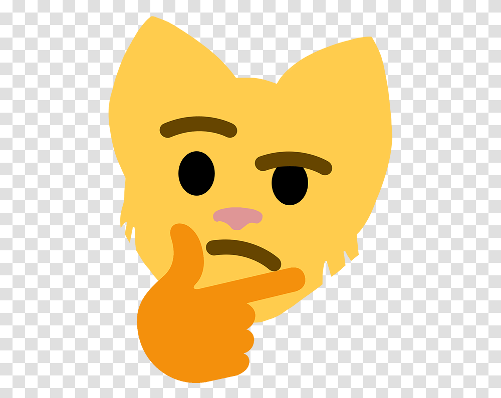 Discord Thinking Cat Emoji, Mask, Pac Man Transparent Png