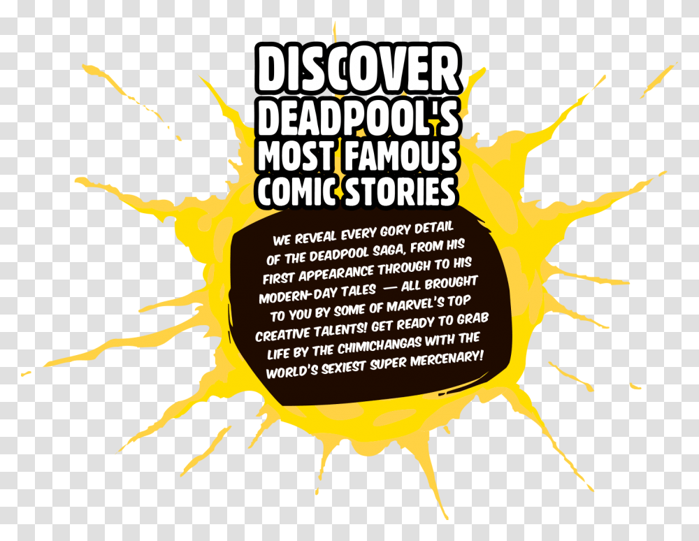 Discover Deadpool S Most Famous Comic Stories Poster, Label, Advertisement, Paper Transparent Png