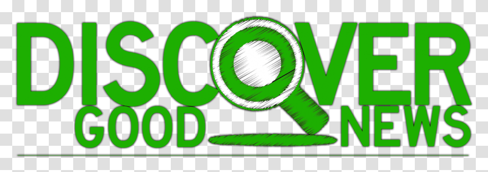 Discover Good News Logo Circle, Magnifying, Green Transparent Png