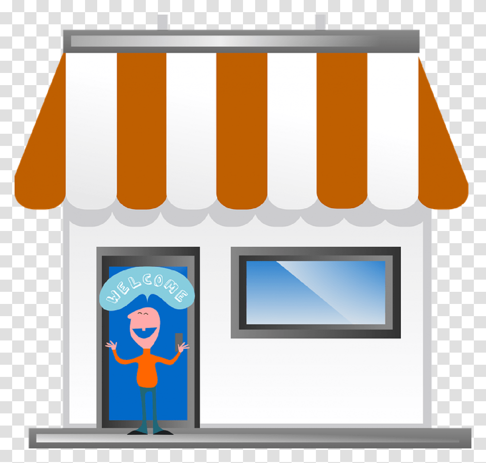 Discover How Many Shop Cartoon Clipart, Awning, Canopy, Screen, Electronics Transparent Png