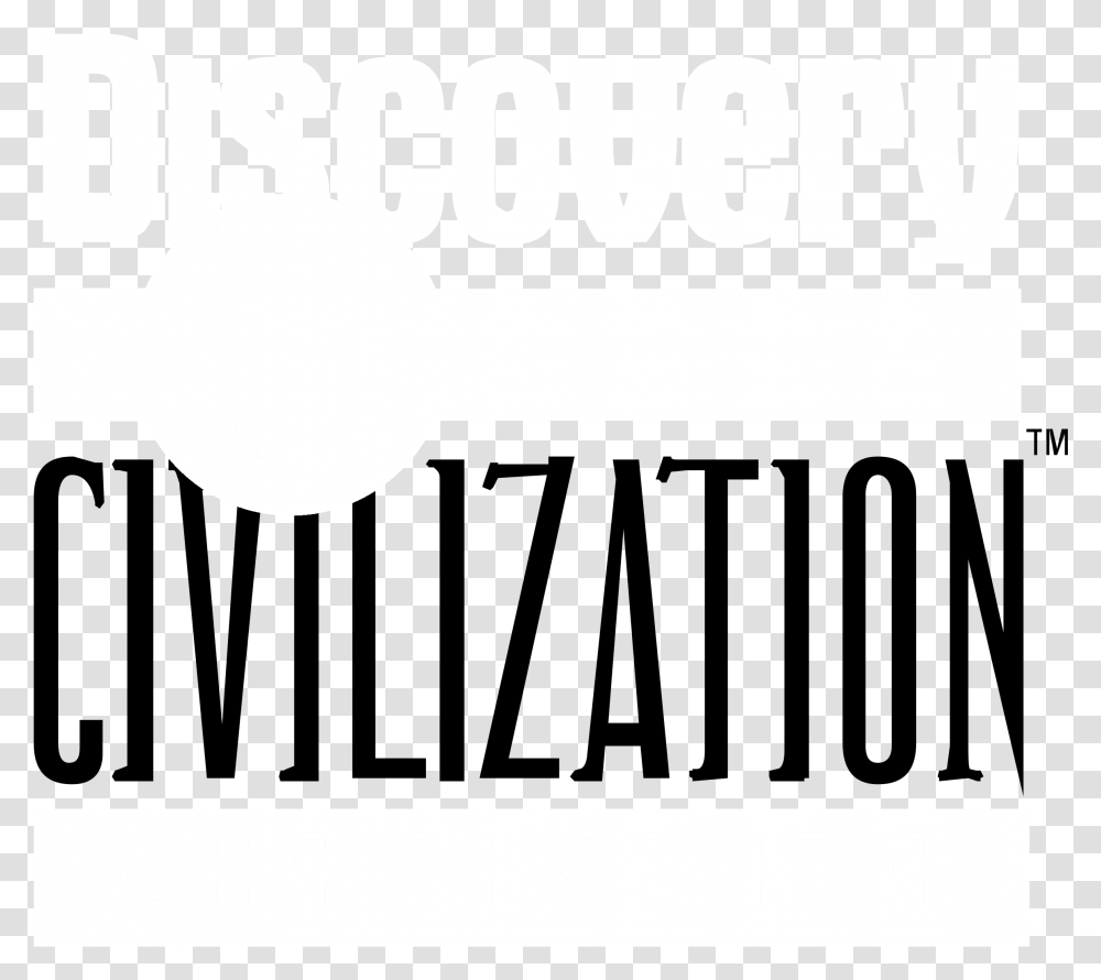 Discovery Civilization Channel Logo Black And White Discovery Science, Word, People Transparent Png