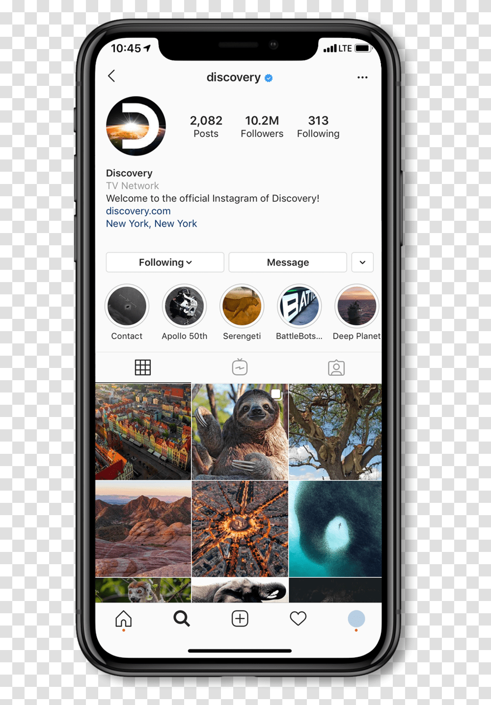 Discovery Ig Home Mockup Iphone, Mobile Phone, Electronics, Cell Phone, Wildlife Transparent Png