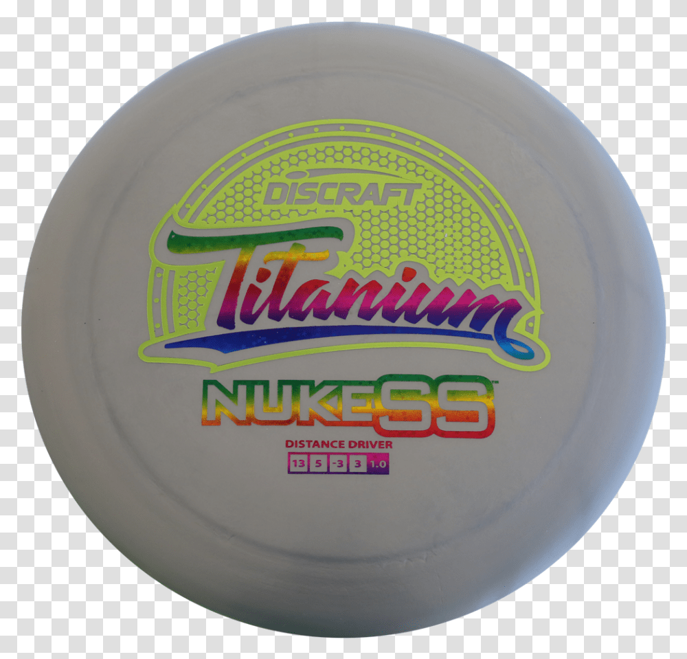 Discraft Disc Golf Titanium Nuke Ss Smk Ubai, Frisbee, Toy, Egg, Food Transparent Png
