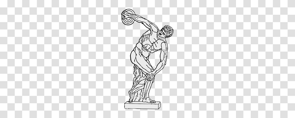 Discus Sport, Statue, Sculpture Transparent Png