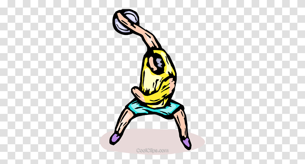 Discus Thrower Royalty Free Vector Clip Art Illustration, Kneeling, Hand Transparent Png