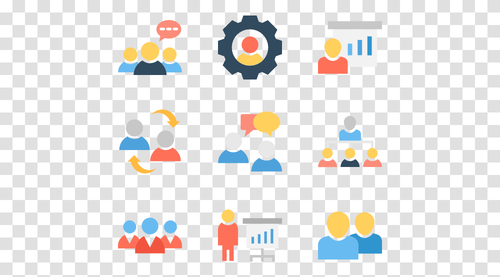 Discussion Circle Discussion Circle Meeting Icon, Pac Man, Number Transparent Png