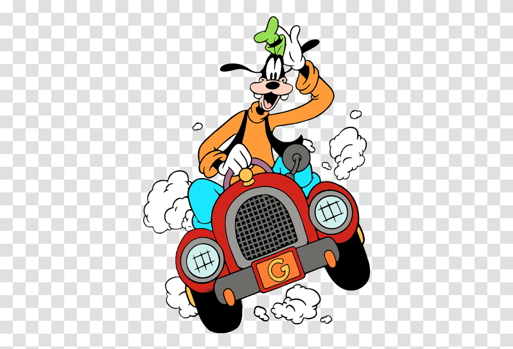 Diseny Characters Clipart Driving Cars 40 Amazing Goofy Driving A Car, Graphics, Poster, Advertisement, Dj Transparent Png