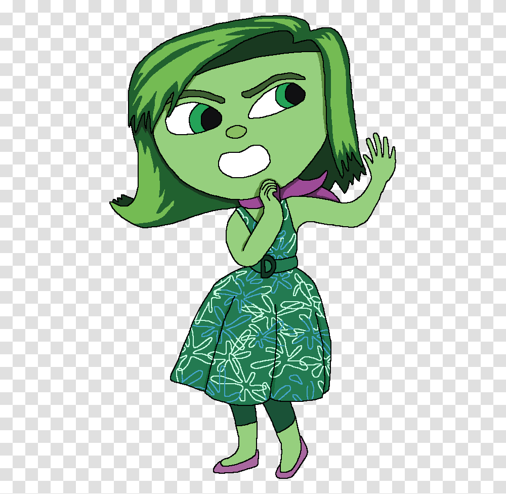 Disgust From Inside Out Disgust Clipart, Green, Elf Transparent Png
