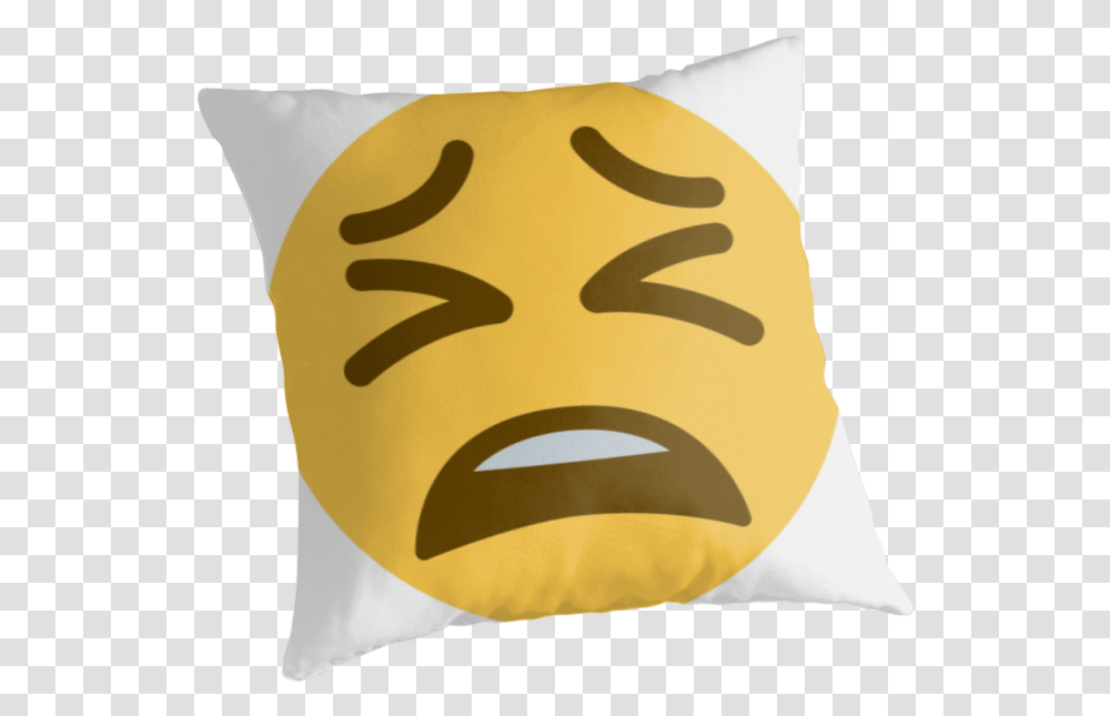 Disgusted Emoji, Pillow, Cushion, Mask Transparent Png